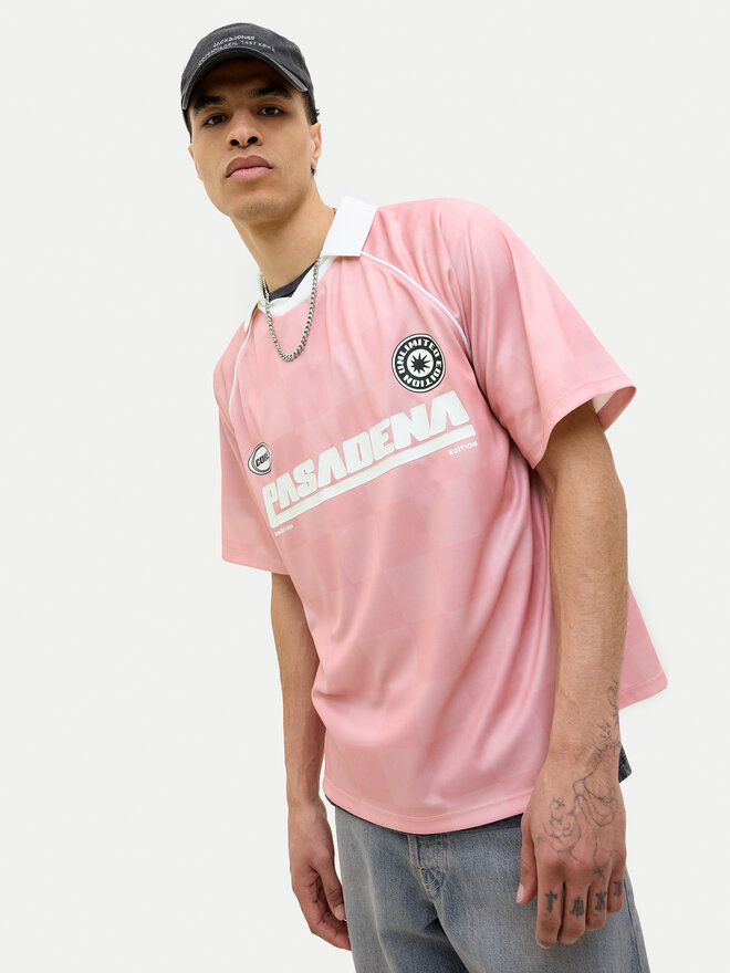 Jack&Jones Jack&Jones Pólóing Retreat 12277379 Rózsaszín Loose Fit