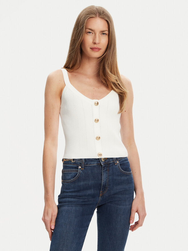 Guess Guess Felső W5YR10 Z0130 Fehér Regular Fit