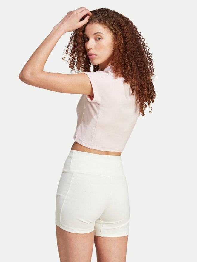 adidas adidas Marškinėliai Lounge IY6741 Rožinė Slim Fit