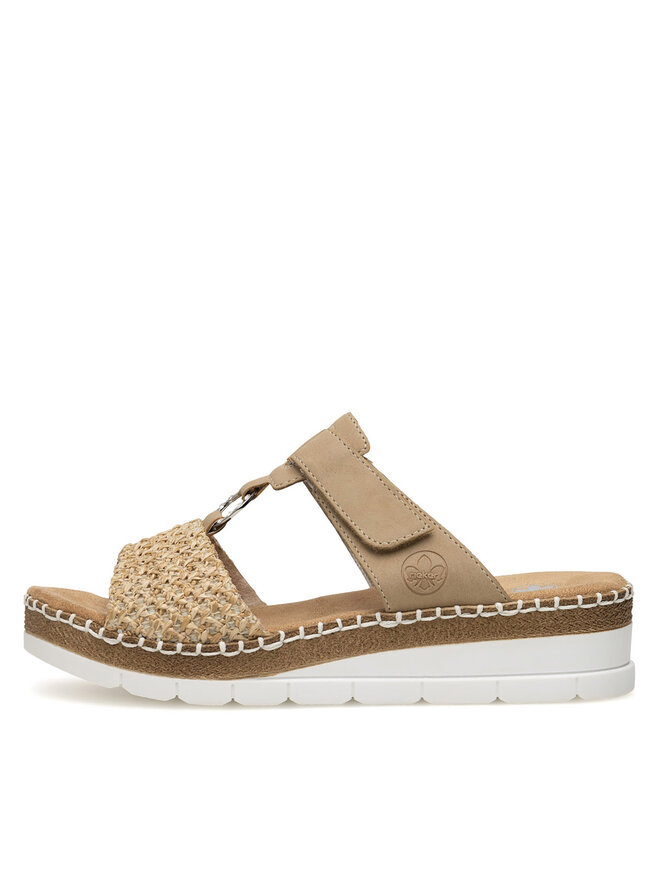 Rieker Pantoletten Rieker V1243-60 Beige