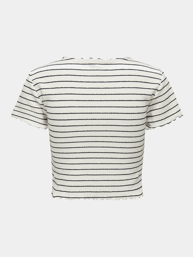 ONLY ONLY Camiseta Anits 15253651 Écru Regular Fit