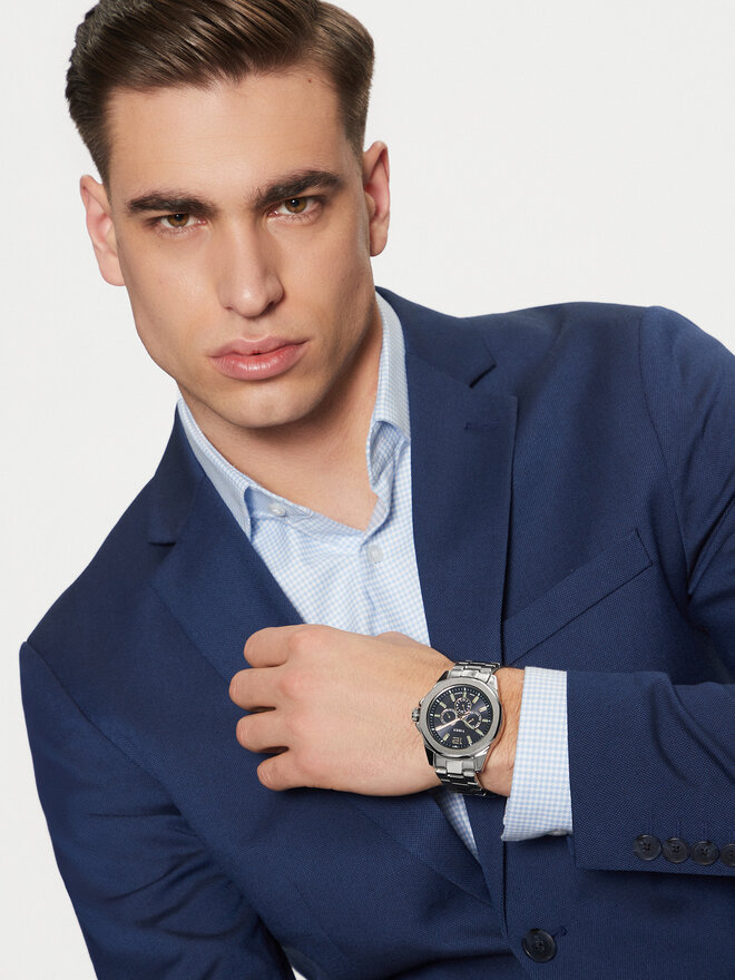 Timex Hodinky Timex Essex Avenue 44mm TW2V43300 Stříbrná