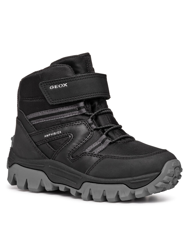 Geox Kozačky Geox J Himalaya Boy B Abx J46FRD 050FU C9999 M Černá