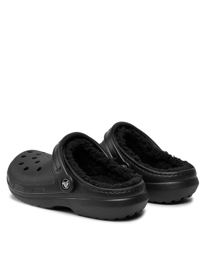 Pantoletten Crocs Classic Lined Clog 203591 Schwarz eschuhe