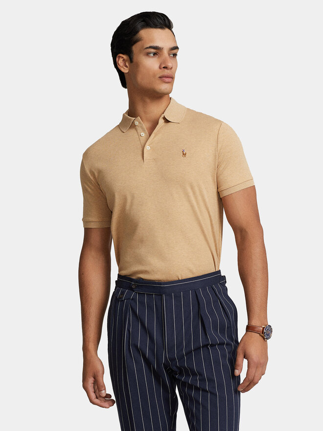 Polo Ralph Lauren Polo Ralph Lauren Pólóing 710704319086 Bézs Custom Slim Fit