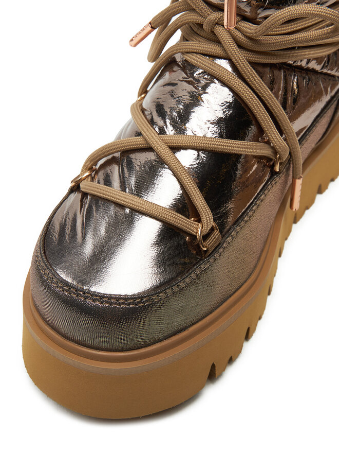 REPLAY Botas de nieve REPLAY Shiny-Effect Harper United Lace-Up GWF4R.000.C0002T Oro