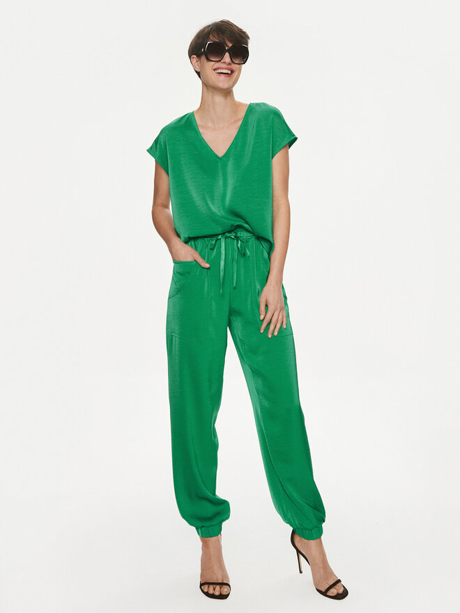 Vero Moda Vero Moda Marškinėliai Marys Dana 10300421 Žalia Regular Fit