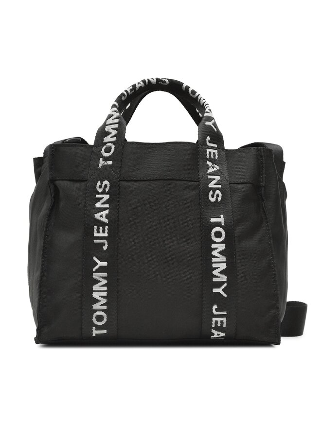 Tommy Jeans Handtasche Tommy Jeans Tjw Essential Mini Tote AW0AW14546 Schwarz