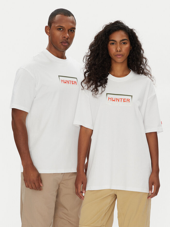Hunter Hunter Póló Abele UNISEX HARU0007251 Fehér Regular Fit