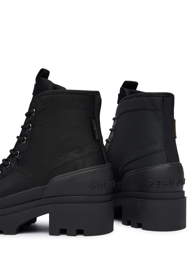Pepe Jeans Schnürstiefeletten Pepe Jeans Hale City W PLS500007 Schwarz