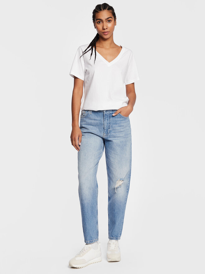 Calvin Klein Calvin Klein Camiseta Smooth K20K205338 Blanco Regular Fit