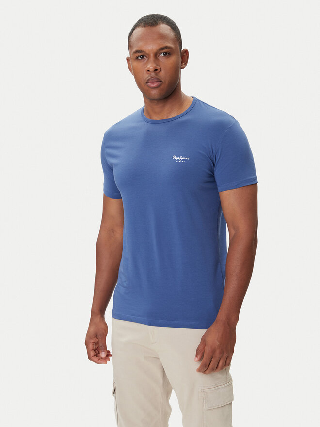 Pepe Jeans Pepe Jeans Camiseta Original Basic 3N PM5010133 Azul marino Regular Fit
