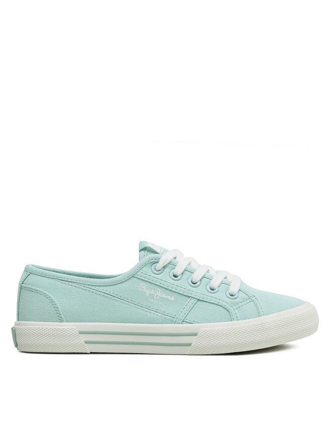 Pepe Jeans Sneakers aus Stoff Pepe Jeans Brady Basic W PLS31287 Türkisfarben