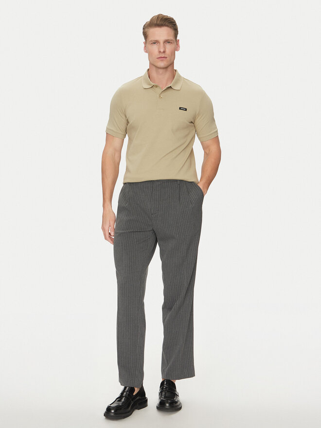 Calvin Klein Calvin Klein Polo marškinėliai K10K111196 Smėlio Slim Fit