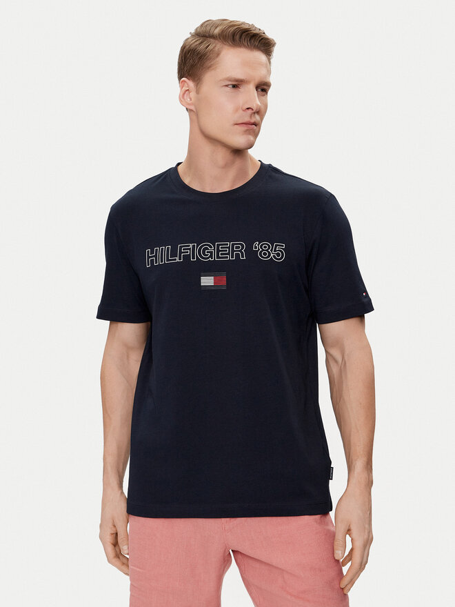Tommy Hilfiger Tommy Hilfiger Póló 85' MW0MW34427 Sötétkék Regular Fit