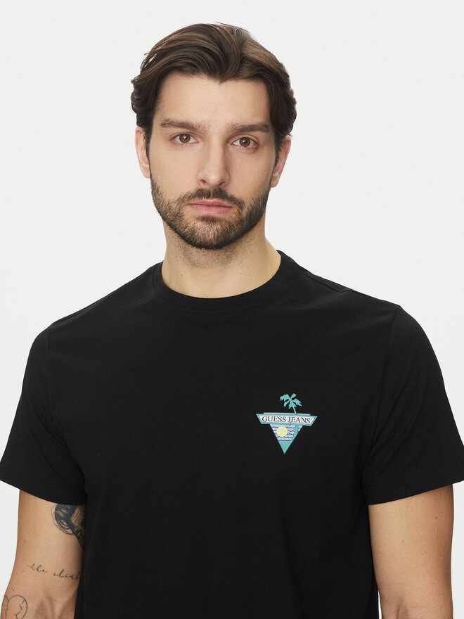 Guess Jeans Guess Jeans Camiseta M5GI55 K8FQ4 Negro Regular Fit