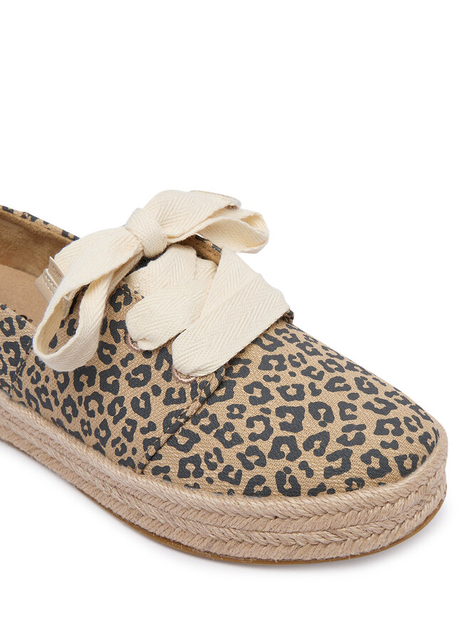 Toms Еспадрильї Toms Carolina Lace Up 10023047 Бежевий