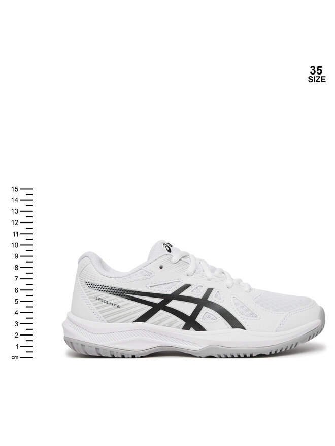 Asics Buty halowe Asics Upcourt 6 Gs 1074A045 Biały