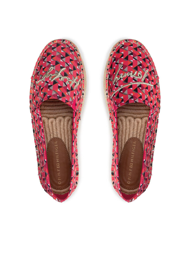 Tommy Hilfiger Espadrilles Tommy Hilfiger Th Geo Print Espadrille FW0FW06354 Rosa