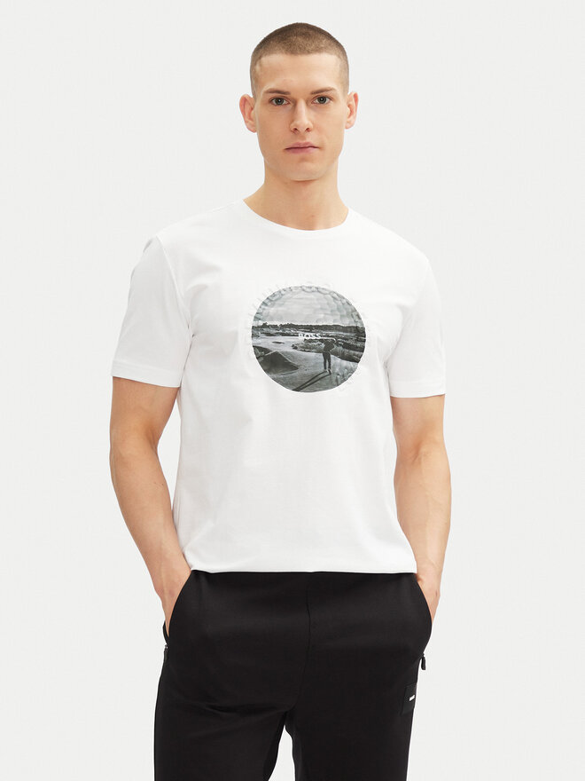 BOSS BOSS T-Shirt Graphic Heritage 50537847 Weiß Regular Fit