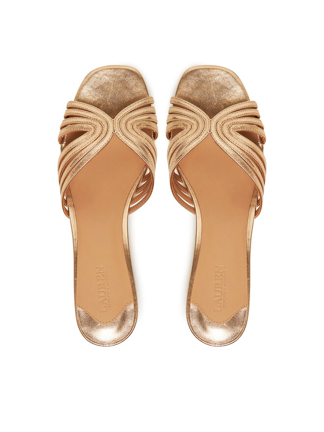 LAUREN RALPH LAUREN Pantoletten LAUREN RALPH LAUREN Fay 802966855001 Goldfarben