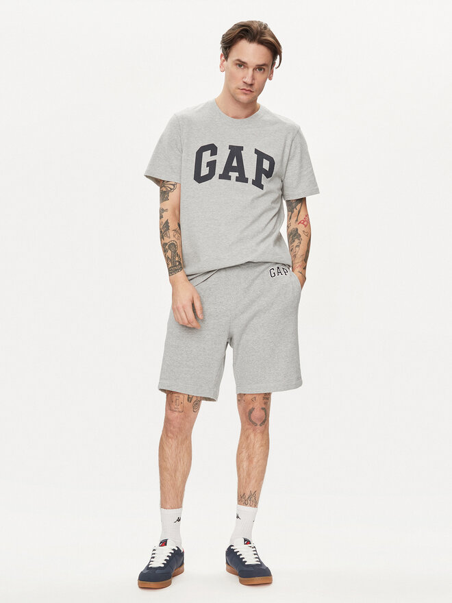 Gap Gap Marškinėliai 856659-00 Pilka Regular Fit