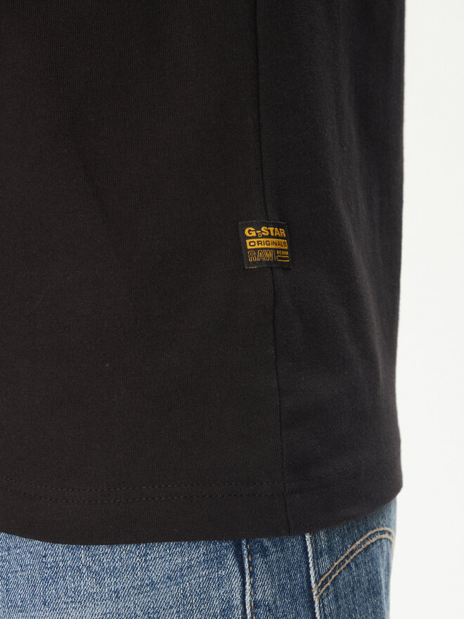 G-Star Raw G-Star Raw T-Shirt Originals D26044-C336 Μαύρο Regular Fit