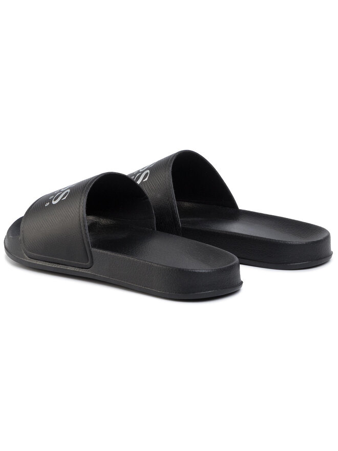BOSS Pantoletten Boss Slides With Contrast J29F73/M90 D Schwarz