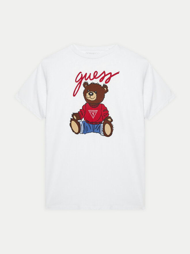 Guess Guess Marškinėliai H4BJ06 I3Z14 Balta Regular Fit