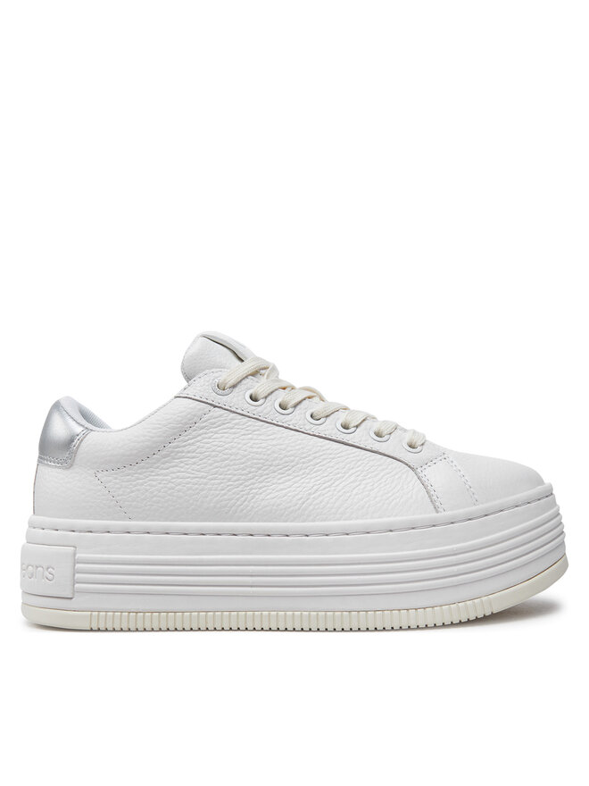 Calvin Klein Jeans Снікерcи Calvin Klein Jeans Bold Flatf Low Mix Ohb YW0YW01632 Білий