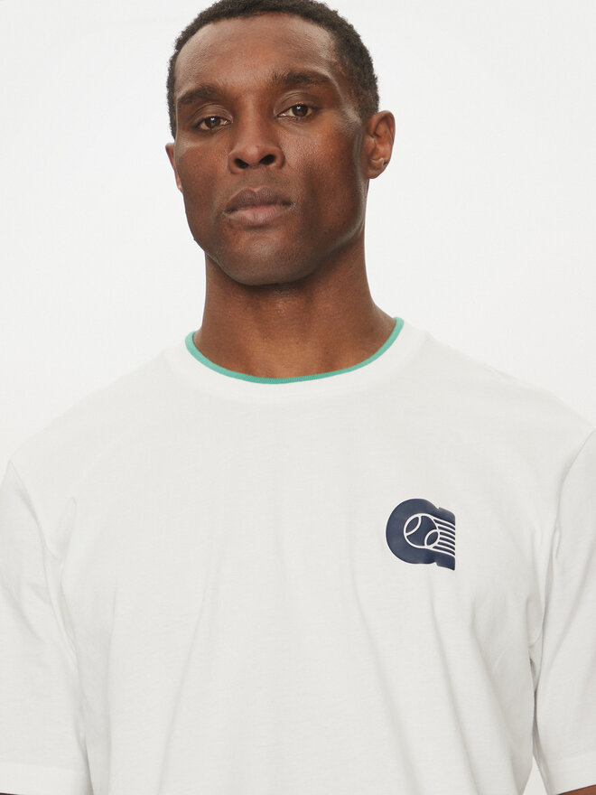 adidas adidas Marškinėliai Summer Prep Graphic JI9414 Balta Regular Fit