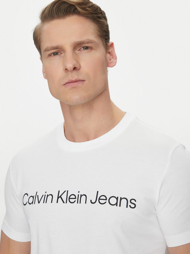Calvin Klein Jeans Calvin Klein Jeans Camiseta J30J322552 Blanco Slim Fit