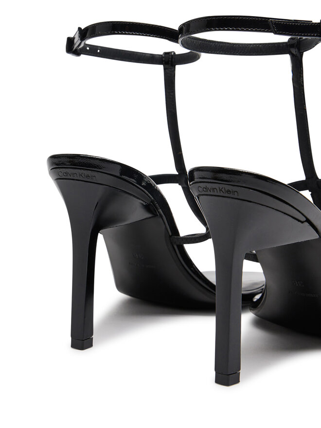 Calvin Klein Sandály Calvin Klein Heel Gladi Sandal 90 Pat HW0HW02312 Černá