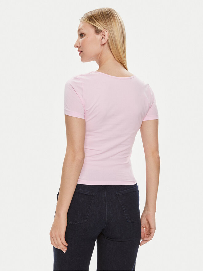 Noisy May Noisy May Póló Mik 27029540 Rózsaszín Slim Fit