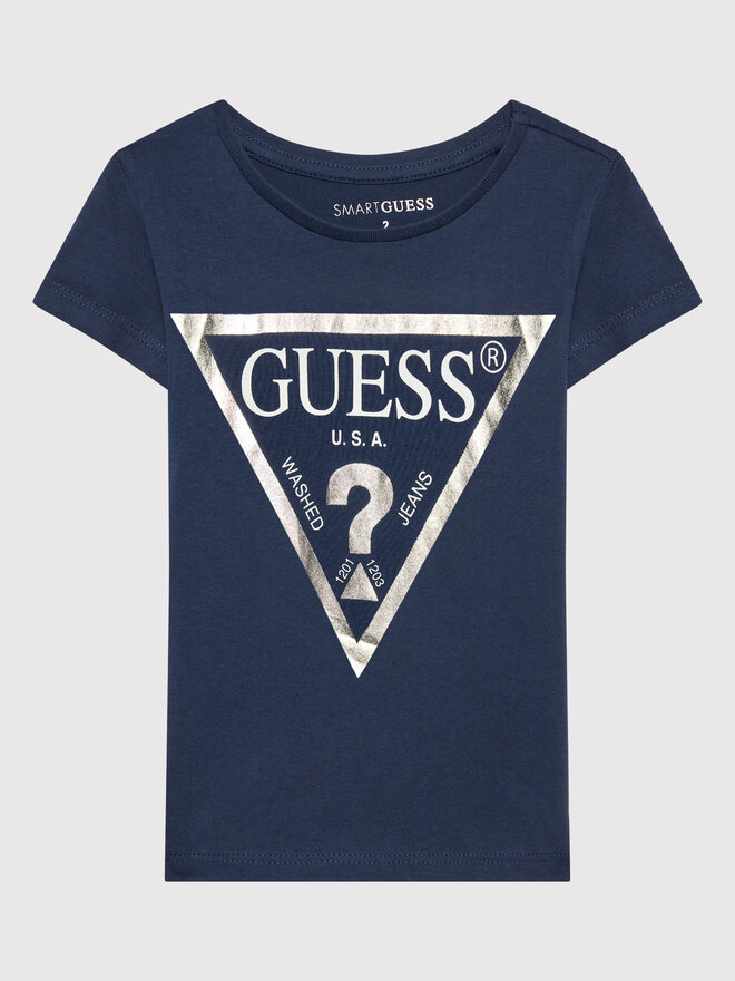 Guess Guess Marškinėliai K73I56 K8HM0 Tamsiai mėlyna Regular Fit