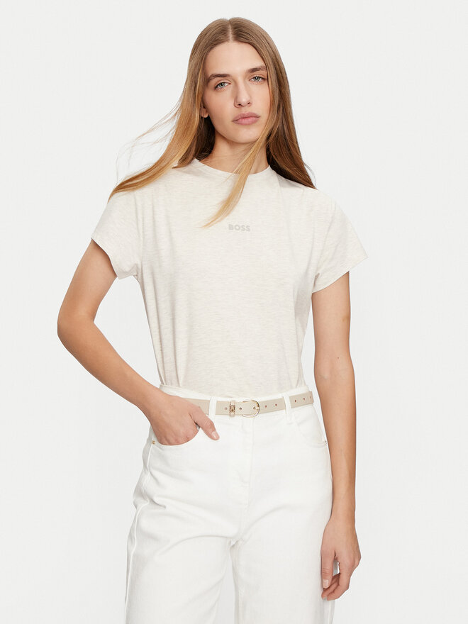 BOSS BOSS Camiseta Bea 50525711 Écru Regular Fit