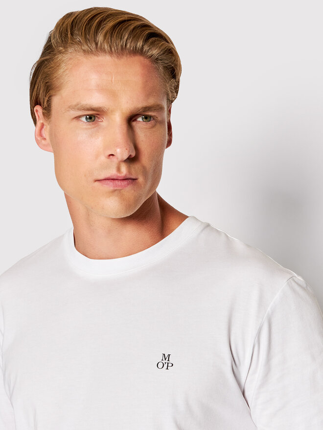 Marc O'Polo Marc O'Polo Marškinėliai B21 2012 51054 Balta Regular Fit