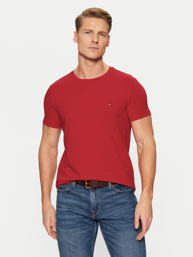 Tommy Hilfiger Tommy Hilfiger Majica MW0MW10800 Rdeča Slim Fit