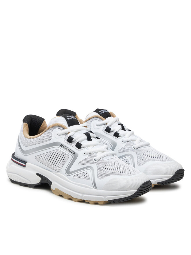 Tommy Hilfiger Zapatillas Tommy Hilfiger M Runner Tech Knit FM0FM05109 Blanco