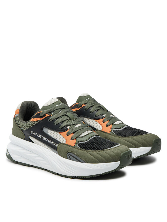 入園入学祝い Emporio EA7 Sneakersy Armani Zielony U035 XK382 X8X178 靴