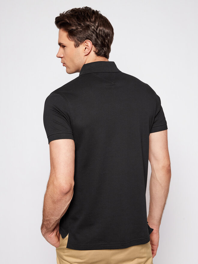 Tommy Hilfiger Tommy Hilfiger Polo marškinėliai 1985 MW0MW17771 Juoda Slim Fit