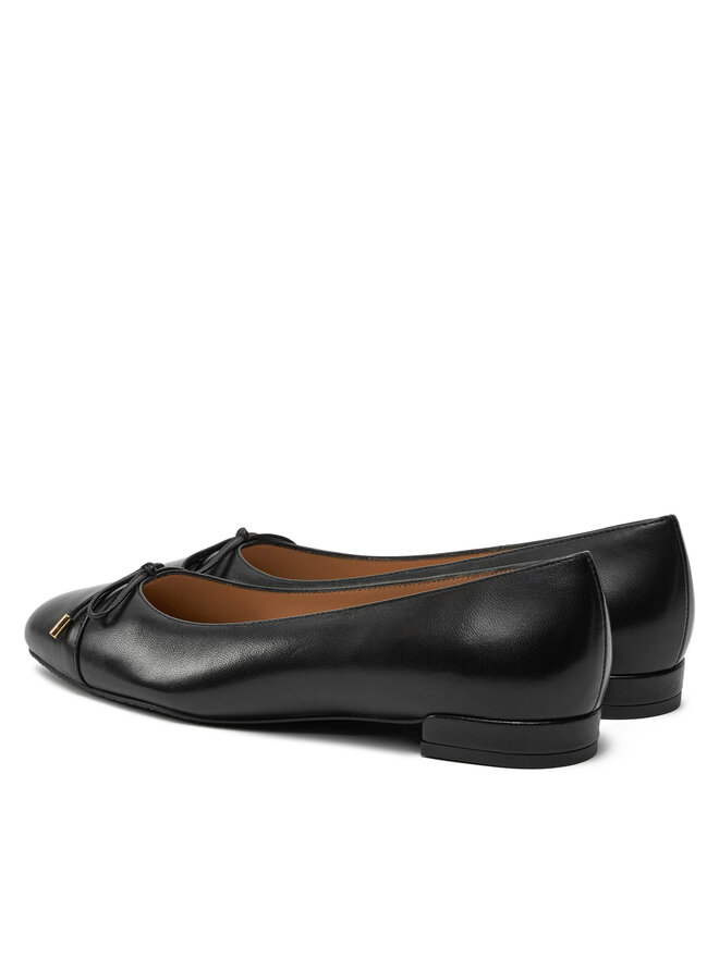 Stuart Weitzman Балеринки Stuart Weitzman Sleek Bow Flat SJ598 Черен
