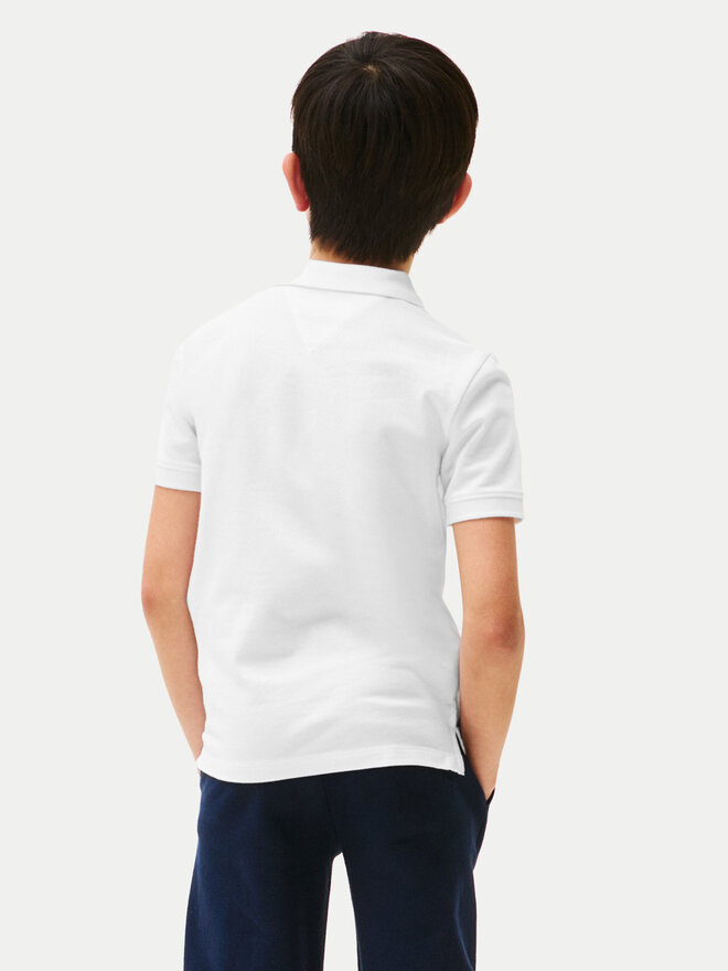 Tommy Hilfiger Tommy Hilfiger Polo Script Flag Logo KB0KB09711 Λευκό Regular Fit