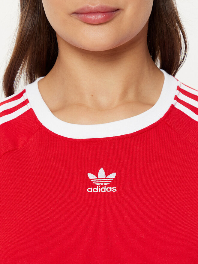 adidas adidas Marškinėliai 3-Stripes Baby JD0303 Raudona Slim Fit