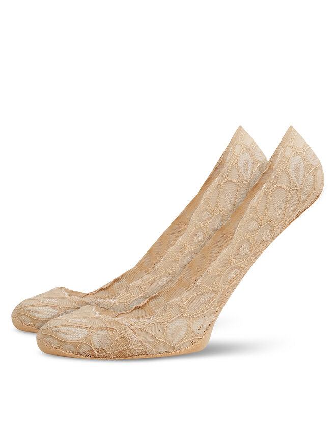 Jenny Fairy 3 pares de calcetines tobilleros para mujer Jenny Fairy 4WB-004-SS24 Beis