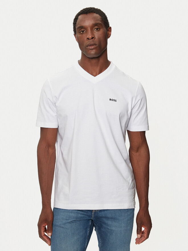 BOSS Boss Póló Tee V 50506347 Fehér Regular Fit
