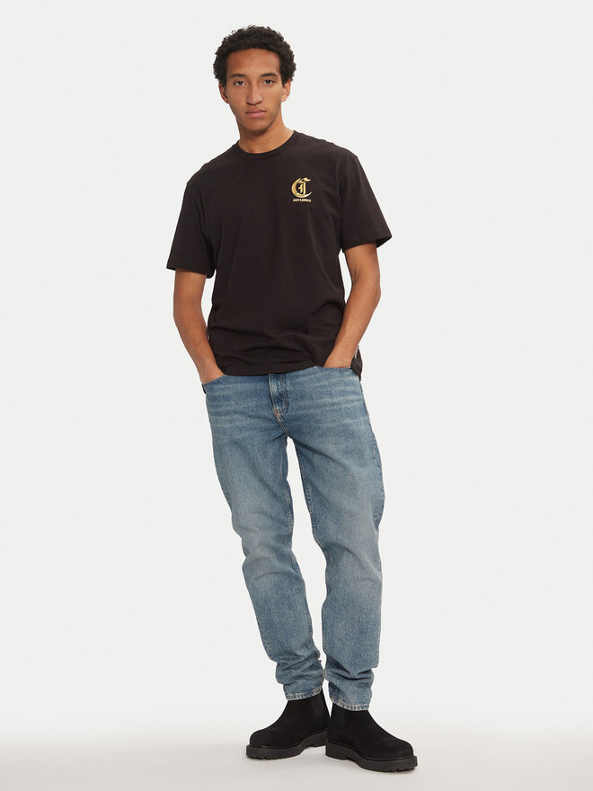 Just Cavalli Just Cavalli T-Shirt 77OAHT02 Schwarz Regular Fit