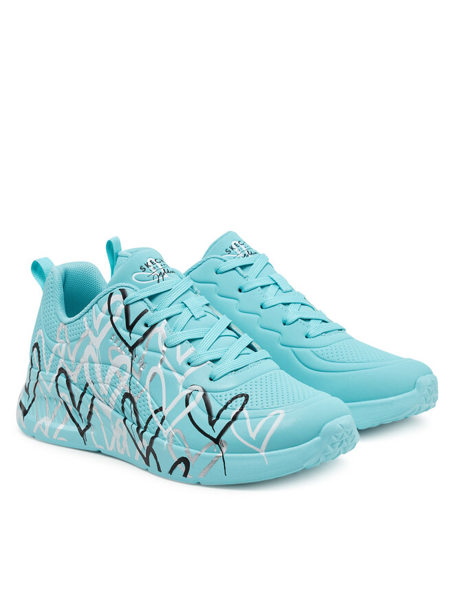 Skechers Αθλητικά Skechers Uno Lite - Heart of Hearts 177977/TURQ Τυρκουάζ