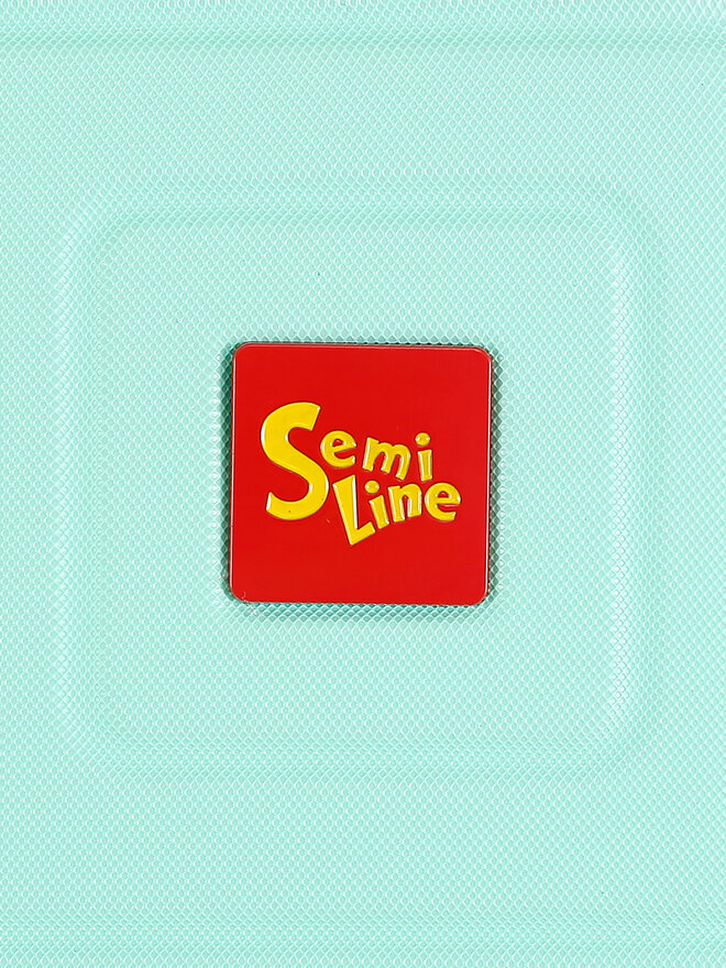 Semi Line Walizka kabinowa Semi Line T5942-1 Zielony