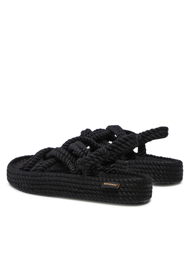 Bohonomad Alpargatas Bohonomad Bodrum Platform BOD.0020.PRS Negro